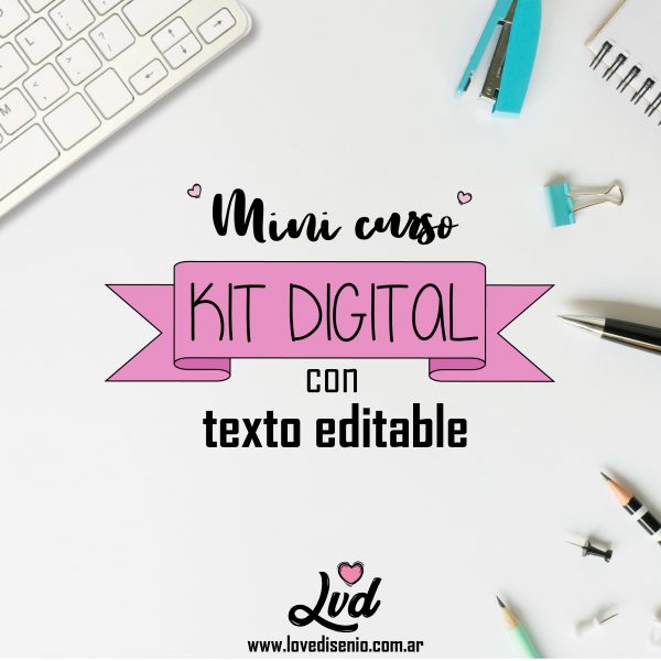 Mini curso: Kit digital con texto editable
