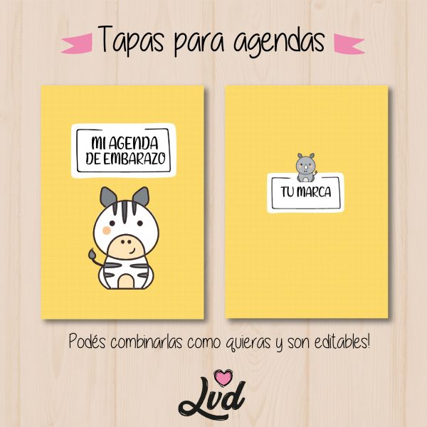 Kit de agendas editables Lovediseño - Imagen 8