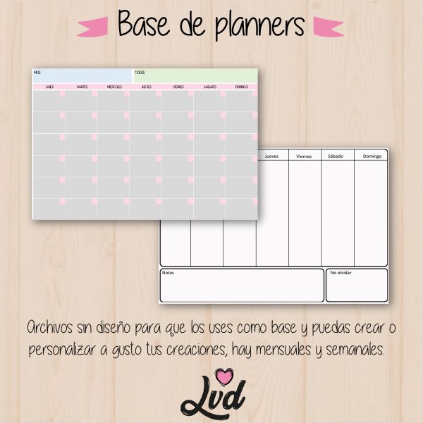 Kit de planners y libretas editables Lovediseño - Imagen 2