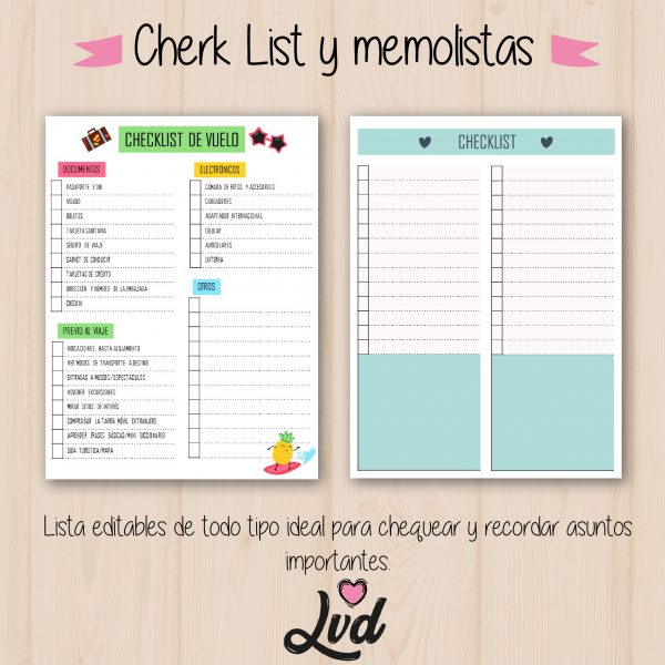 Kit de planners y libretas editables Lovediseño - Imagen 6