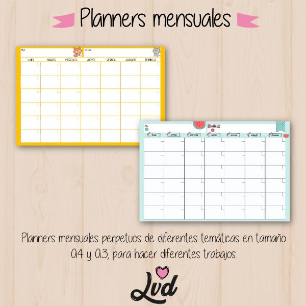 Kit de planners y libretas editables Lovediseño - Imagen 7