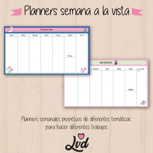 Kit de planners y libretas editables Lovediseño - Imagen 8