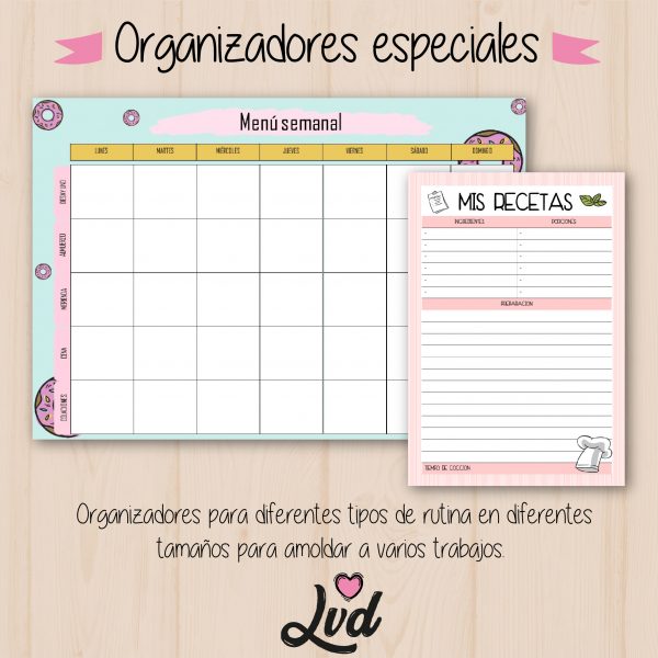 Kit de planners y libretas editables Lovediseño - Imagen 9