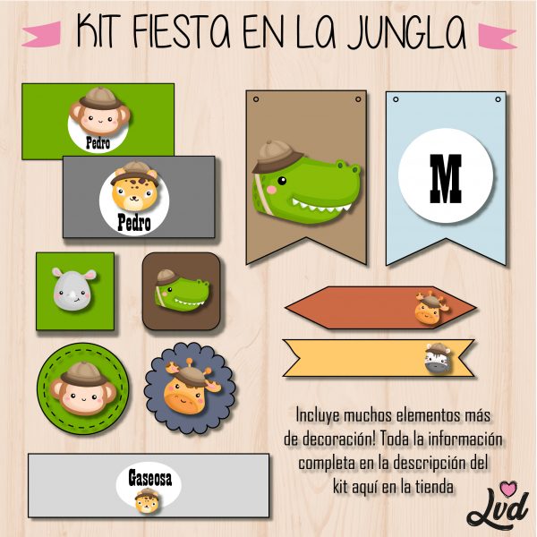 Kit digital fiestas de cumpleaños - Imagen 6