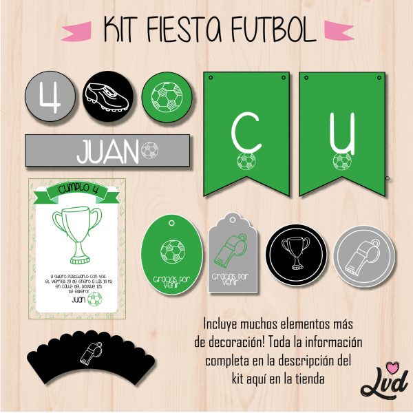 Kit digital fiestas de cumpleaños - Imagen 7