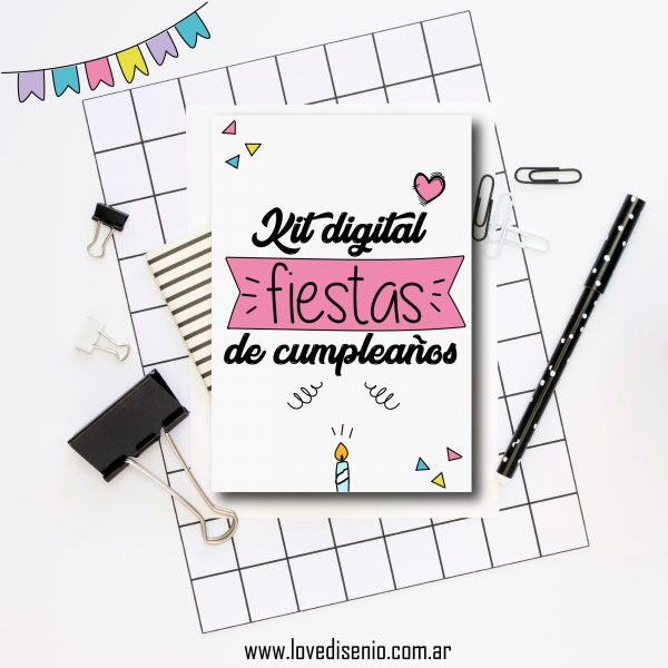 Kit digital fiestas de cumpleaños