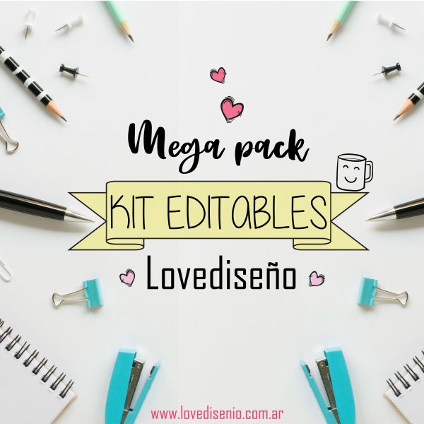 Mega pack Kit editables Lovediseño