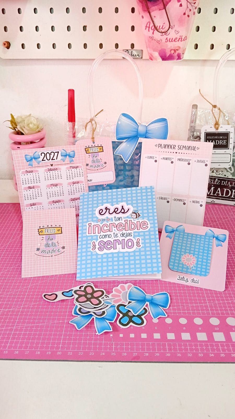 KIT DIGITAL PAPELERIA DIA DE LA MADRE - Imagen 6